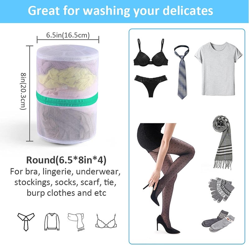 GOGOODA Bra Wash Bags, 4 Pack Underwear Laundry Mesh Bags for Delicates Baby Cloth Sock - Image 2